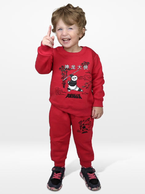 Kung Fu Panda Fleece Suit (Red)