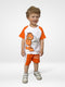 Angry Garfield Short Set (Orange/White)