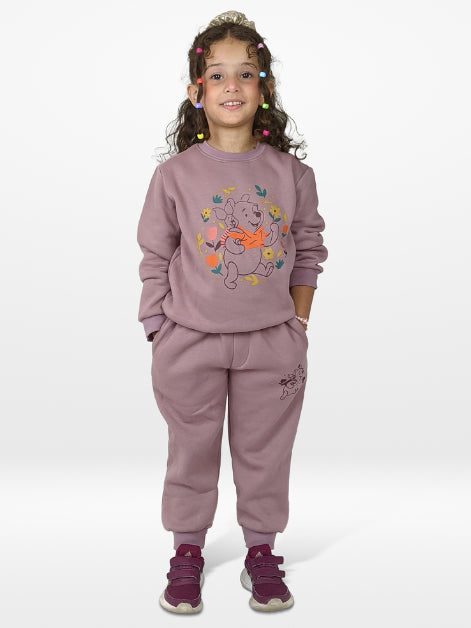 Happy Winnie Fleece Suit (Pink)