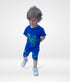 Jurassic Dino Short Set (Royal Blue)