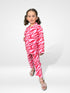 Cheetah Print Imported Linen Set (Pink)