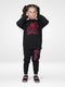 Barbie Printed Fleece Suit (Black)