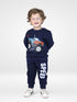 Racing Truck Printed Fleece Suit (Navy)