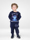 Stitch Printed Fleece Suit (Navy)