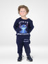 Stitch Printed Fleece Suit (Navy)