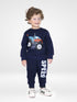 Racing Truck Printed Fleece Suit (Navy)