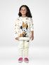 Minnie Allover Printed Fleece Suit (Off-White)