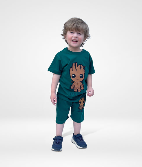 Groot Character Short Set (Dark Green)