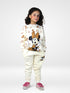 Minnie Allover Printed Fleece Suit (Off-White)