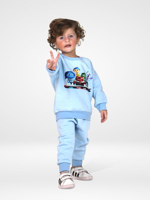 Inside Out Characters Fleece Suit (Sky Blue)