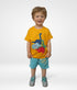Dino Friends Short Set (Yellow/Blue)