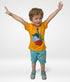 Dino Friends Short Set (Yellow/Blue)
