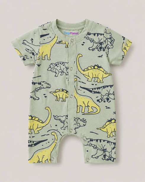 Dino Safari Soft Cotton Romper
