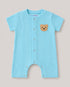 Embroidered Teddy Bear Soft Ribbed Romper