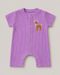 Embroiderd Cozy Fawn Soft Ribbed Romper