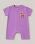 Embroiderd Cozy Fawn Soft Ribbed Romper