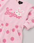 The Polka Bunny Fleece Suit (Baby Pink)