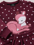 The Dotty Deer Fleece Suits (Maroon)