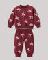 The Ribbon Themed Fleece Suit (Maroon)