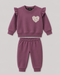 The Cozy Heart Fleece Suit (Cocoa Brown)