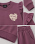 The Cozy Heart Fleece Suit (Cocoa Brown)