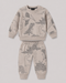 The Dino Trails Fleece Suit (Sand Beige)