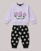 The Floral Dream Fleece Suit (Lilac & Black)
