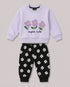 The Floral Dream Fleece Suit (Lilac & Black)