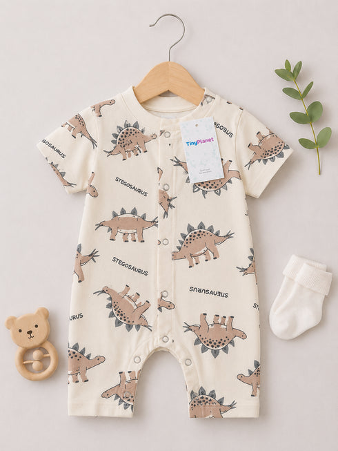 Dino Explorer Soft Cotton Romper