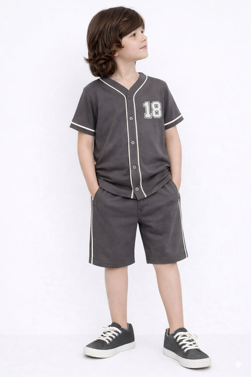 Rookie Embroidered Baseball Set (Charcoal)