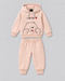 The Bear Hug Hooded Fleece Suit (Rose Peach)