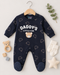 Daddy's Little Cub Fleece Sleepsuit (Navy Blue)