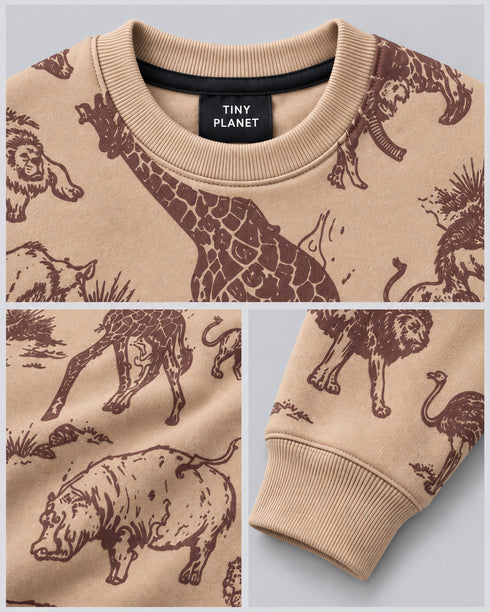 The Safari Trails Fleece Suit (Beige)