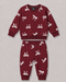 The Ribbon Themed Fleece Suit (Maroon)