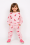 Flamingo Themed Fleece Suit (Baby Pink)