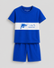Dolphin Dash Cotton Short Set (Pacific Blue)