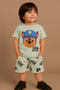 Paw Patrol Themed Cotton Short Set (Mint green)
