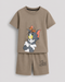 The Tom & Jerry Cotton Short Set (Khaki)