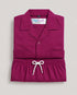 Imported Cotton Button Down Short Set (Mulberry)