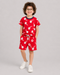 The Game Day Cotton Short Set (Red)