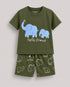 The Hello Friend Cotton Short Set (Army Green)