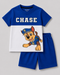 Chase Commander Cotton Short Set (Royal Blue & White)