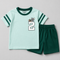 The Tom & Jerry Cotton Short Set (Mint & Dark Green)