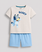 Bluey Skybound Cotton Short Set (Beige & Sky Blue)