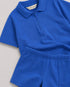 Classic Zip Polo Set (Royal Blue)