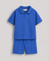 Classic Zip Polo Set (Royal Blue)