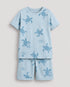 The Turtle Themed Cotton Short Set (Mist Blue)
