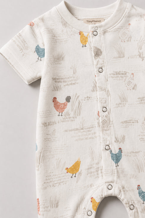 Farm Friends Soft Cotton Romper