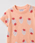 Peach Strawberry Soft Cotton Romper
