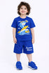 Cool Shark Cotton Short Set (Royal Blue)